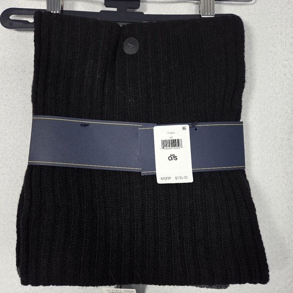 NEW Polo Ralph Lauren Men's Hat & Scarf 2-Piece Set Wool Blend Black Gray   $135 - Picture 2 of 4